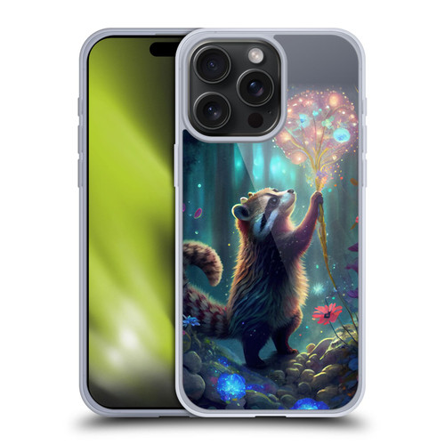 JK Stewart Key Art Raccoon Soft Gel Case for Apple iPhone 15 Pro Max