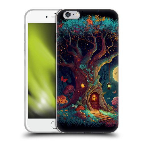 JK Stewart Key Art Tree With Small Door In Trunk Soft Gel Case for Apple iPhone 6 Plus / iPhone 6s Plus
