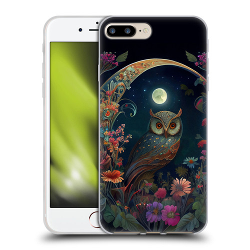 JK Stewart Key Art Owl Soft Gel Case for Apple iPhone 7 Plus / iPhone 8 Plus