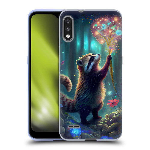 JK Stewart Key Art Raccoon Soft Gel Case for LG K22