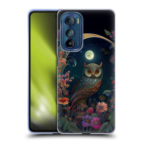 JK Stewart Key Art Owl Soft Gel Case for Motorola Edge 30