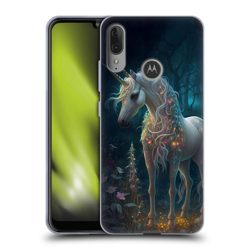 JK Stewart Key Art Unicorn Soft Gel Case for Motorola Moto E6 Plus
