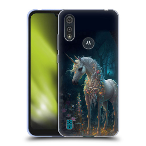 JK Stewart Key Art Unicorn Soft Gel Case for Motorola Moto E6s (2020)