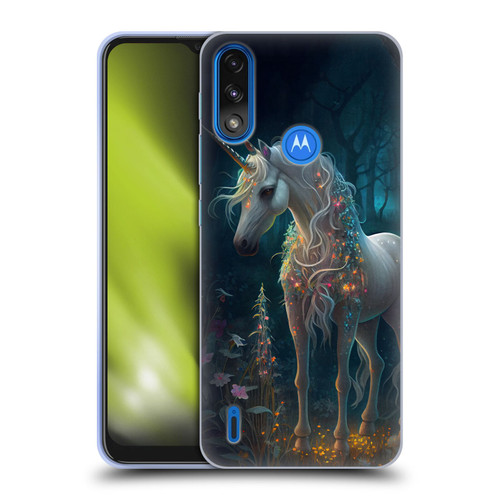 JK Stewart Key Art Unicorn Soft Gel Case for Motorola Moto E7 Power / Moto E7i Power