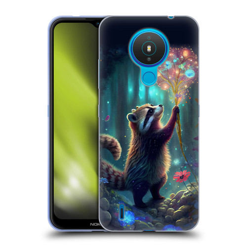 JK Stewart Key Art Raccoon Soft Gel Case for Nokia 1.4