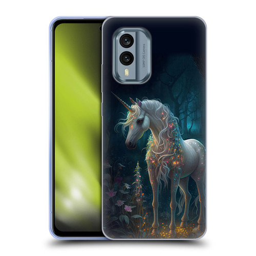 JK Stewart Key Art Unicorn Soft Gel Case for Nokia X30
