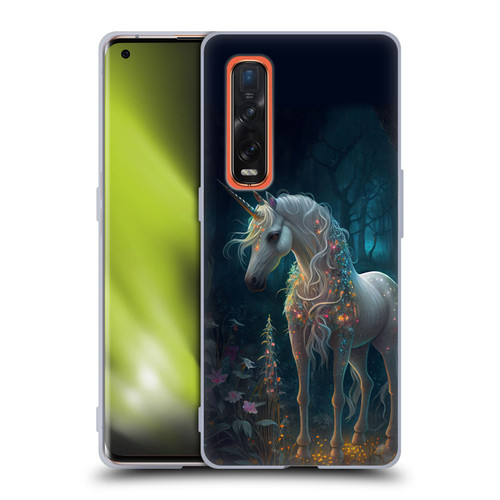 JK Stewart Key Art Unicorn Soft Gel Case for OPPO Find X2 Pro 5G