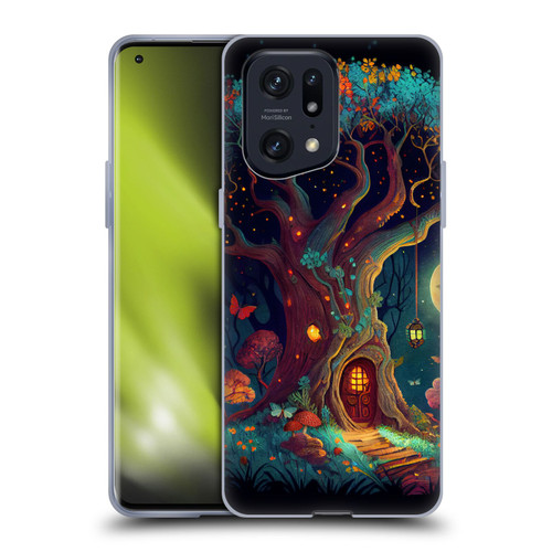 JK Stewart Key Art Tree With Small Door In Trunk Soft Gel Case for OPPO Find X5 Pro