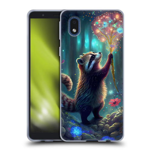 JK Stewart Key Art Raccoon Soft Gel Case for Samsung Galaxy A01 Core (2020)