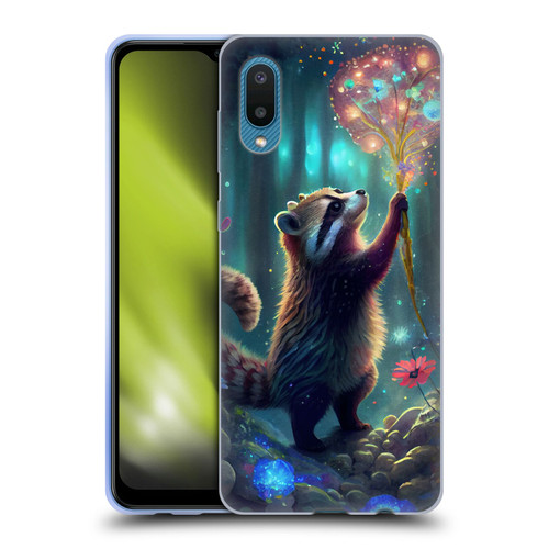 JK Stewart Key Art Raccoon Soft Gel Case for Samsung Galaxy A02/M02 (2021)