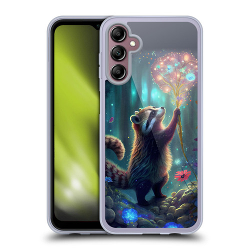 JK Stewart Key Art Raccoon Soft Gel Case for Samsung Galaxy A14 5G