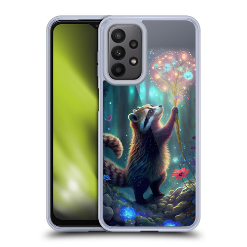 JK Stewart Key Art Raccoon Soft Gel Case for Samsung Galaxy A23 / 5G (2022)