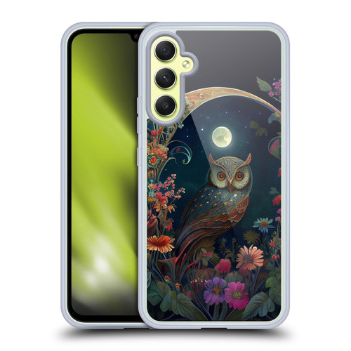 JK Stewart Key Art Owl Soft Gel Case for Samsung Galaxy A34 5G