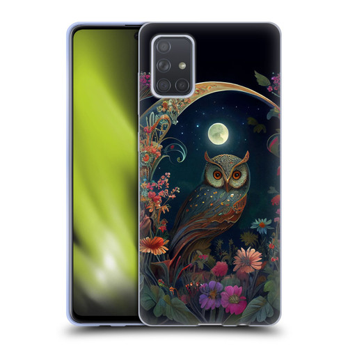 JK Stewart Key Art Owl Soft Gel Case for Samsung Galaxy A71 (2019)