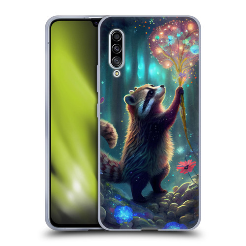 JK Stewart Key Art Raccoon Soft Gel Case for Samsung Galaxy A90 5G (2019)