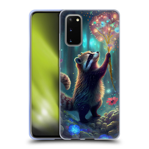 JK Stewart Key Art Raccoon Soft Gel Case for Samsung Galaxy S20 / S20 5G