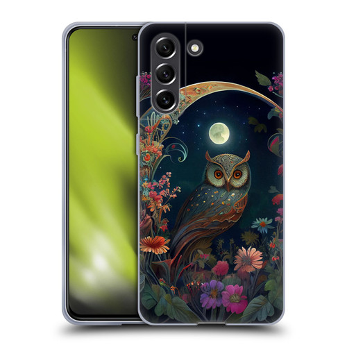 JK Stewart Key Art Owl Soft Gel Case for Samsung Galaxy S21 FE 5G