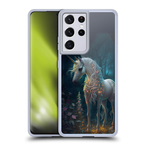 JK Stewart Key Art Unicorn Soft Gel Case for Samsung Galaxy S21 Ultra 5G