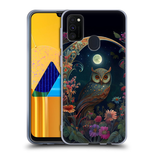 JK Stewart Key Art Owl Soft Gel Case for Samsung Galaxy M30s (2019)/M21 (2020)