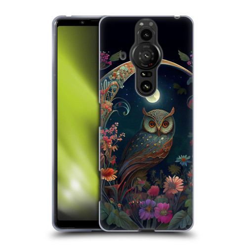 JK Stewart Key Art Owl Soft Gel Case for Sony Xperia Pro-I