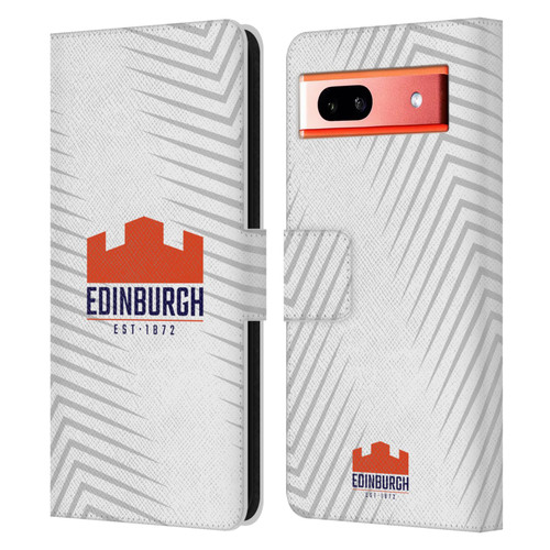 Edinburgh Rugby Graphic Art White Logo Leather Book Wallet Case Cover For Google Pixel 7a