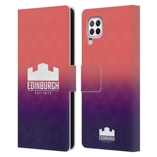 Edinburgh Rugby Graphic Art Training Leather Book Wallet Case Cover For Huawei Nova 6 SE / P40 Lite