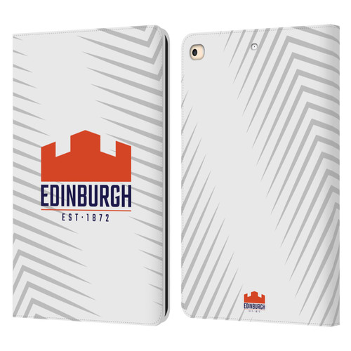 Edinburgh Rugby Graphic Art White Logo Leather Book Wallet Case Cover For Apple iPad 9.7 2017 / iPad 9.7 2018