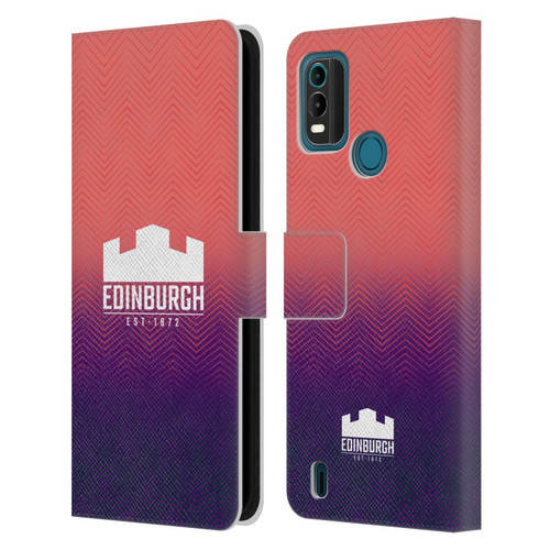 Edinburgh Rugby Graphic Art Training Leather Book Wallet Case Cover For Nokia G11 Plus