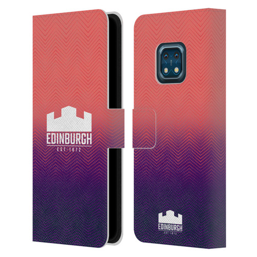 Edinburgh Rugby Graphic Art Training Leather Book Wallet Case Cover For Nokia XR20