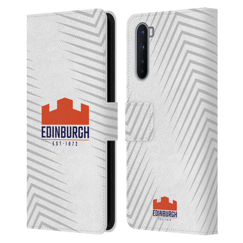 Edinburgh Rugby Graphic Art White Logo Leather Book Wallet Case Cover For OnePlus Nord 5G