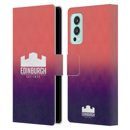 Edinburgh Rugby Graphic Art Training Leather Book Wallet Case Cover For OnePlus Nord 2 5G