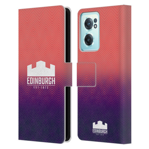 Edinburgh Rugby Graphic Art Training Leather Book Wallet Case Cover For OnePlus Nord CE 2 5G