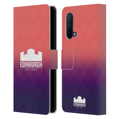 Edinburgh Rugby Graphic Art Training Leather Book Wallet Case Cover For OnePlus Nord CE 5G