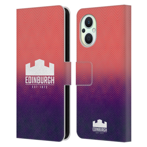 Edinburgh Rugby Graphic Art Training Leather Book Wallet Case Cover For OPPO Reno8 Lite