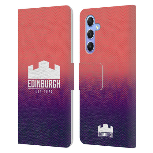 Edinburgh Rugby Graphic Art Training Leather Book Wallet Case Cover For Samsung Galaxy A34 5G