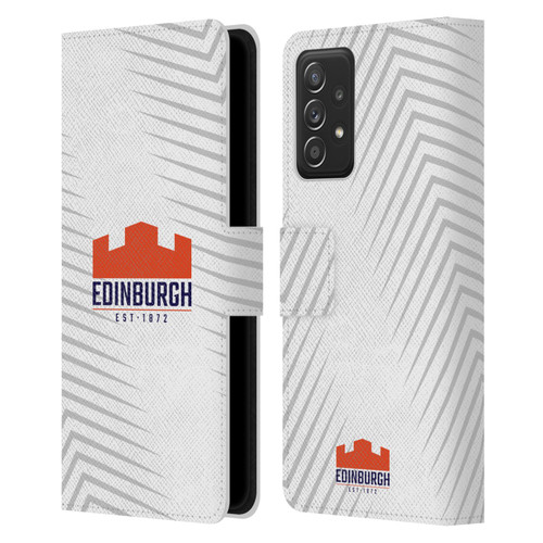 Edinburgh Rugby Graphic Art White Logo Leather Book Wallet Case Cover For Samsung Galaxy A53 5G (2022)