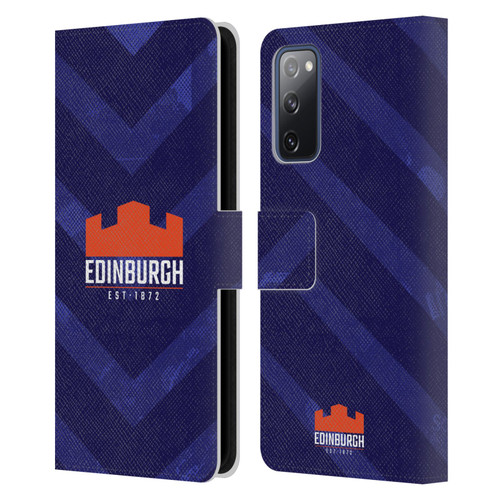 Edinburgh Rugby Graphic Art Blue Pattern Leather Book Wallet Case Cover For Samsung Galaxy S20 FE / 5G