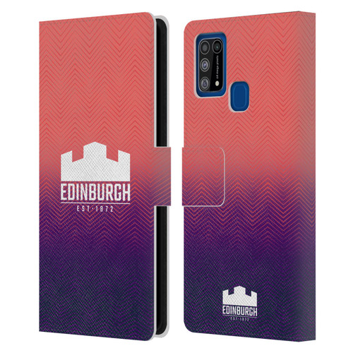 Edinburgh Rugby Graphic Art Training Leather Book Wallet Case Cover For Samsung Galaxy M31 (2020)