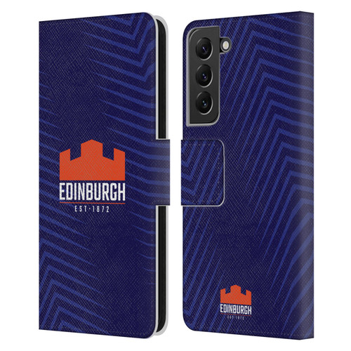 Edinburgh Rugby Graphic Art Blue Logo Leather Book Wallet Case Cover For Samsung Galaxy S22+ 5G