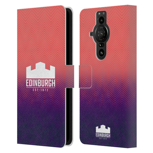 Edinburgh Rugby Graphic Art Training Leather Book Wallet Case Cover For Sony Xperia Pro-I