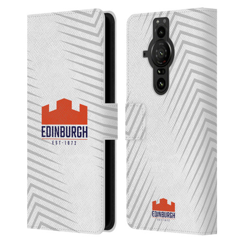 Edinburgh Rugby Graphic Art White Logo Leather Book Wallet Case Cover For Sony Xperia Pro-I