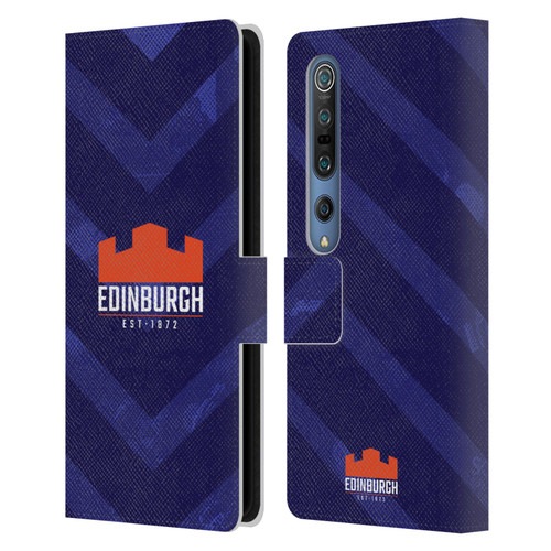 Edinburgh Rugby Graphic Art Blue Pattern Leather Book Wallet Case Cover For Xiaomi Mi 10 5G / Mi 10 Pro 5G