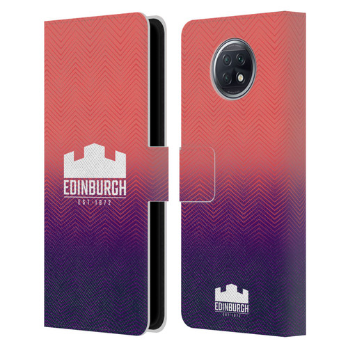 Edinburgh Rugby Graphic Art Training Leather Book Wallet Case Cover For Xiaomi Redmi Note 9T 5G