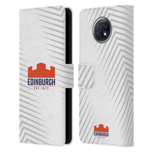 Edinburgh Rugby Graphic Art White Logo Leather Book Wallet Case Cover For Xiaomi Redmi Note 9T 5G