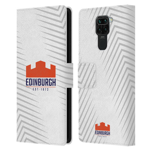 Edinburgh Rugby Graphic Art White Logo Leather Book Wallet Case Cover For Xiaomi Redmi Note 9 / Redmi 10X 4G