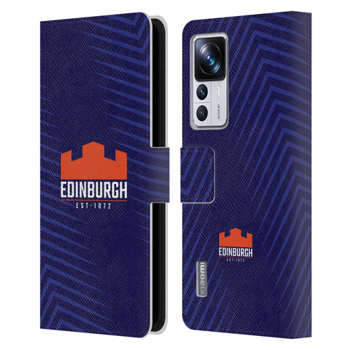 Edinburgh Rugby Graphic Art Blue Logo Leather Book Wallet Case Cover For Xiaomi 12T Pro