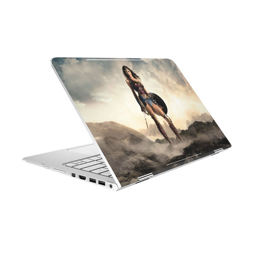 Justice League Movie Logo And Character Art Wonder Woman Poster Vinyl Sticker Skin Decal Cover for HP Spectre Pro X360 G2