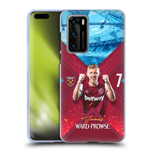 West Ham United FC 2023/24 First Team James Ward-Prowse Soft Gel Case for Huawei P40 5G
