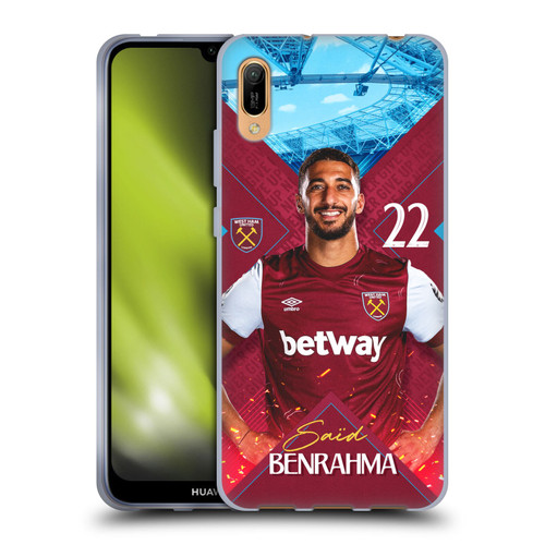 West Ham United FC 2023/24 First Team Saïd Benrahma Soft Gel Case for Huawei Y6 Pro (2019)