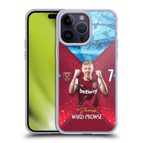West Ham United FC 2023/24 First Team James Ward-Prowse Soft Gel Case for Apple iPhone 14 Pro Max